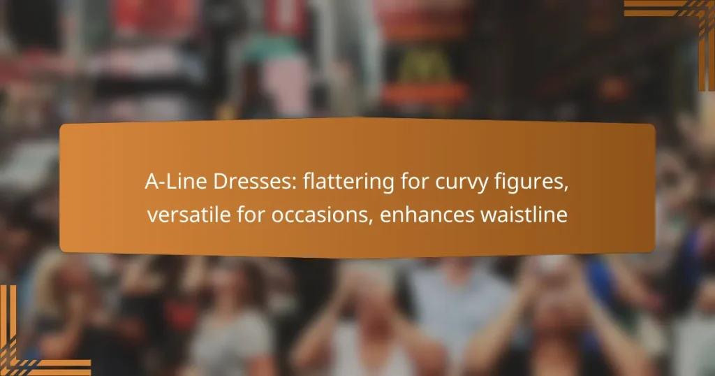 A-Line Dresses: flattering for curvy figures, versatile for occasions, enhances waistline