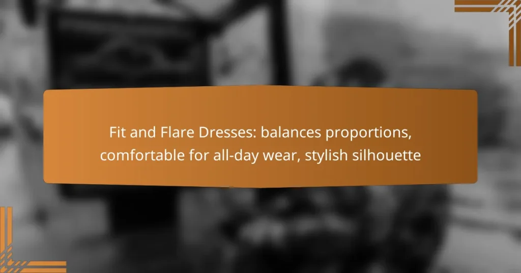 Fit and Flare Dresses: balances proportions, comfortable for all-day wear, stylish silhouette