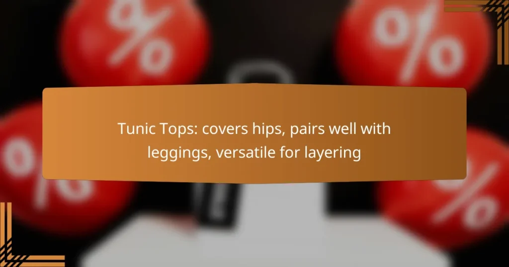 Tunic Tops: covers hips, pairs well with leggings, versatile for layering