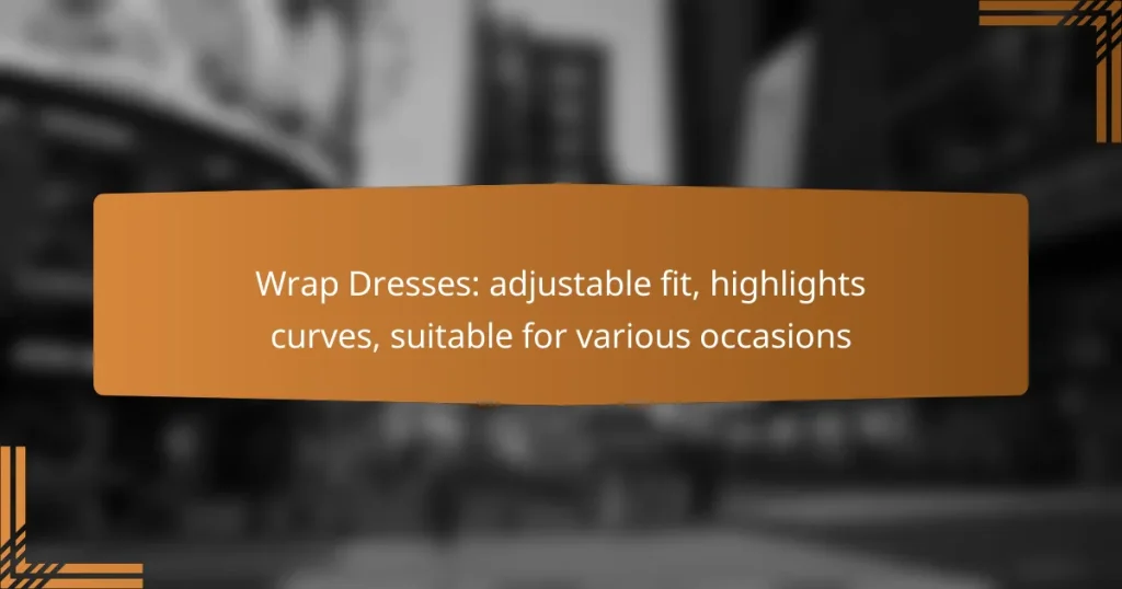 Wrap Dresses: adjustable fit, highlights curves, suitable for various occasions